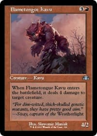 Flametongue Kavu (Retro Frame) from Dominaria Remastered