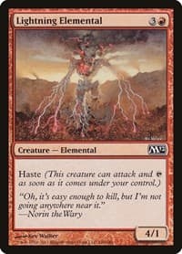 Lightning Elemental from Magic 2012 (M12)