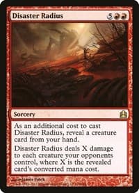 Disaster Radius from Commander