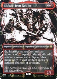 Slobad, Iron Goblin (Showcase) (Step-and-Compleat Foil) from Phyrexia: All Will Be One