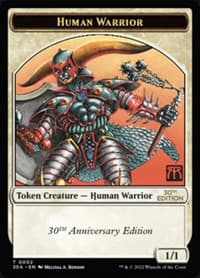 Human Warrior Token from 30th Anniversary Edition