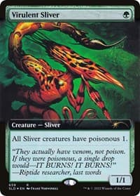 Virulent Sliver (Extended Art) from Secret Lair Drop Series