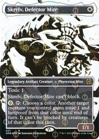 Skrelv, Defector Mite (Showcase) (Step-and-Compleat Foil) from Phyrexia: All Will Be One