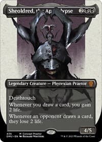 Sheoldred, the Apocalypse (Concept Praetor) (Step-And-Compleat Foil) from Phyrexia: All Will Be One