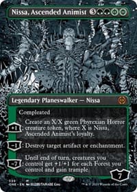 Nissa, Ascended Animist (Borderless) from Phyrexia: All Will Be One