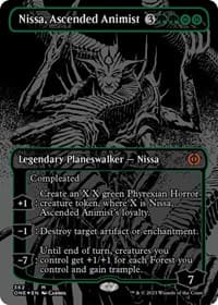 Nissa, Ascended Animist (Oil Slick Raised Foil) from Phyrexia: All Will Be One
