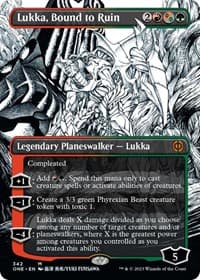 Lukka, Bound to Ruin (Borderless) from Phyrexia: All Will Be One