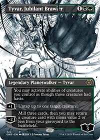 Tyvar, Jubilant Brawler (Borderless) from Phyrexia: All Will Be One