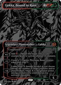 Lukka, Bound to Ruin (Oil Slick Raised Foil) from Phyrexia: All Will Be One
