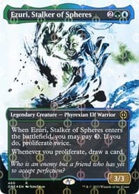 Ezuri, Stalker of Spheres (Showcase) (Step-and-Compleat Foil) from Phyrexia: All Will Be One