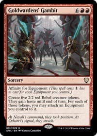 Goldwardens' Gambit from Commander: Phyrexia: All Will Be One