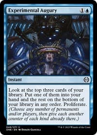Experimental Augury from Phyrexia: All Will Be One