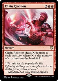 Chain Reaction from Commander: Phyrexia: All Will Be One