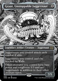 Graaz, Unstoppable Juggernaut (Borderless) from Phyrexia: All Will Be One
