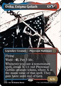 Ovika, Enigma Goliath (Showcase) from Phyrexia: All Will Be One