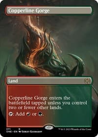 Copperline Gorge (Borderless) from Phyrexia: All Will Be One