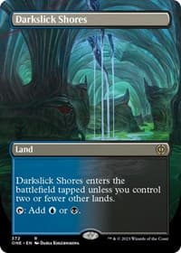 Darkslick Shores (Borderless) from Phyrexia: All Will Be One