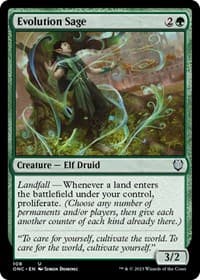 Evolution Sage from Commander: Phyrexia: All Will Be One