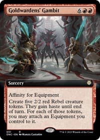 Goldwardens' Gambit (Extended Art) from Commander: Phyrexia: All Will Be One