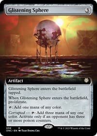 Glistening Sphere (Extended Art) from Commander: Phyrexia: All Will Be One