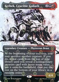 Kethek, Crucible Goliath (Showcase) (Step-and-Compleat Foil) from Phyrexia: All Will Be One