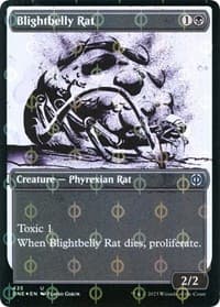 Blightbelly Rat (Showcase) (Step-and-Compleat Foil) from Phyrexia: All Will Be One