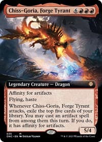 Chiss-Goria, Forge Tyrant (Extended Art) from Commander: Phyrexia: All Will Be One