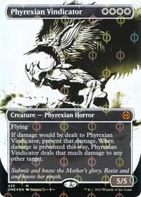 Phyrexian Vindicator (Showcase) (Step-and-Compleat Foil) from Phyrexia: All Will Be One