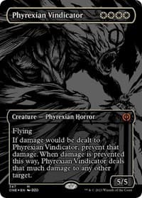 Phyrexian Vindicator (Oil Slick Raised Foil) from Phyrexia: All Will Be One