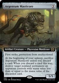 Argentum Masticore (Extended Art) from Phyrexia: All Will Be One