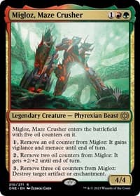 Migloz, Maze Crusher from Promo Pack: Phyrexia: All Will Be One
