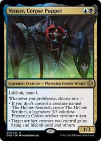 Venser, Corpse Puppet from Promo Pack: Phyrexia: All Will Be One