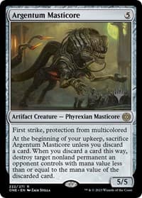 Argentum Masticore from Promo Pack: Phyrexia: All Will Be One