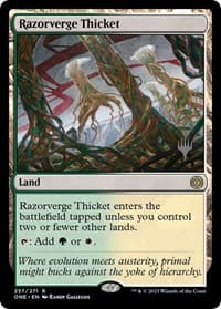 Razorverge Thicket from Promo Pack: Phyrexia: All Will Be One