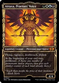 Atraxa, Praetors' Voice (Halo Foil) from March of the Machine: Multiverse Legends