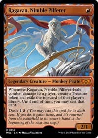 Ragavan, Nimble Pilferer (Halo Foil) from March of the Machine: Multiverse Legends