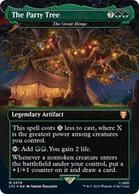 The Party Tree - The Great Henge (Borderless) (Surge Foil) from Commander: The Lord of the Rings: Tales of Middle-earth