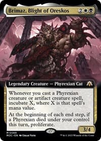 Brimaz, Blight of Oreskos (Extended Art) from Commander: March of the Machine