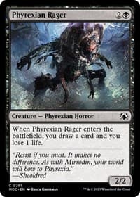 Phyrexian Rager from Commander: March of the Machine