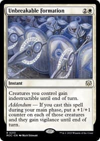 Unbreakable Formation from Commander: March of the Machine
