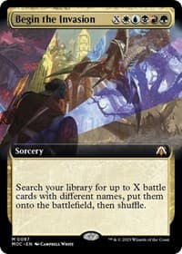 Begin the Invasion (Extended Art) from Commander: March of the Machine
