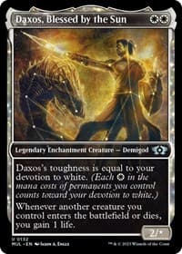 Daxos, Blessed by the Sun (Halo Foil) from March of the Machine: Multiverse Legends