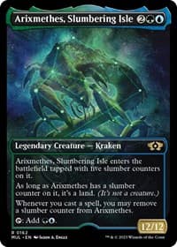 Arixmethes, Slumbering Isle (Halo Foil) from March of the Machine: Multiverse Legends