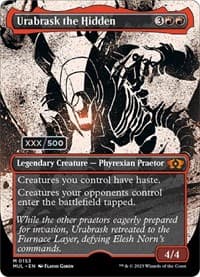 Urabrask the Hidden (Serial Numbered) from March of the Machine: Multiverse Legends