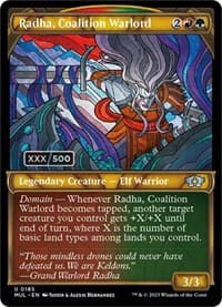 Radha, Coalition Warlord (Serial Numbered) from March of the Machine: Multiverse Legends