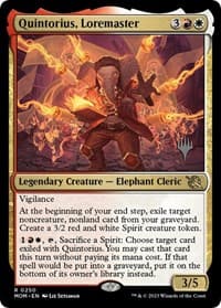 Quintorius, Loremaster from Promo Pack: March of the Machine
