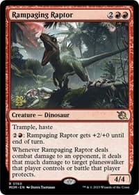 Rampaging Raptor from Prerelease Cards