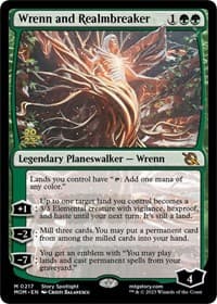 Wrenn and Realmbreaker from Prerelease Cards