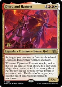 Djeru and Hazoret from Prerelease Cards
