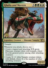 Ghalta and Mavren from Prerelease Cards